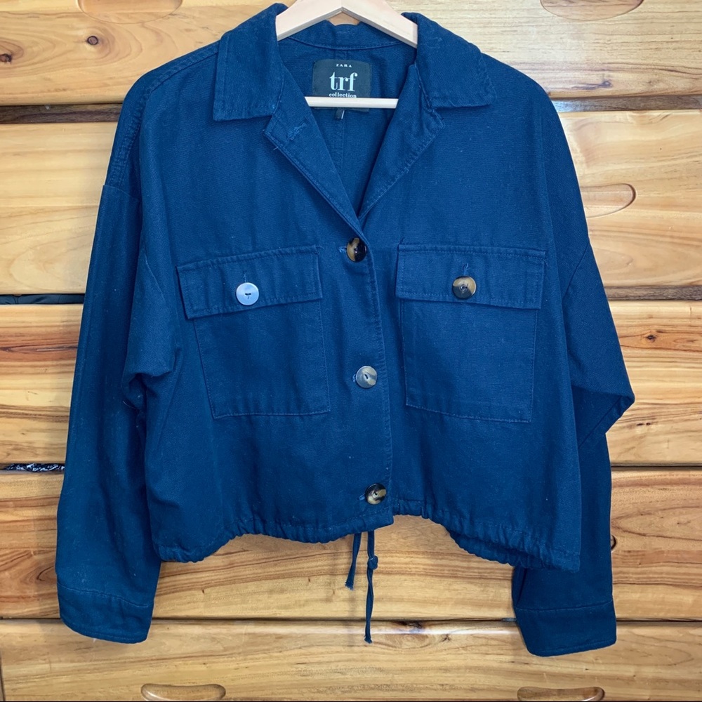 Zara blue canvas jacket